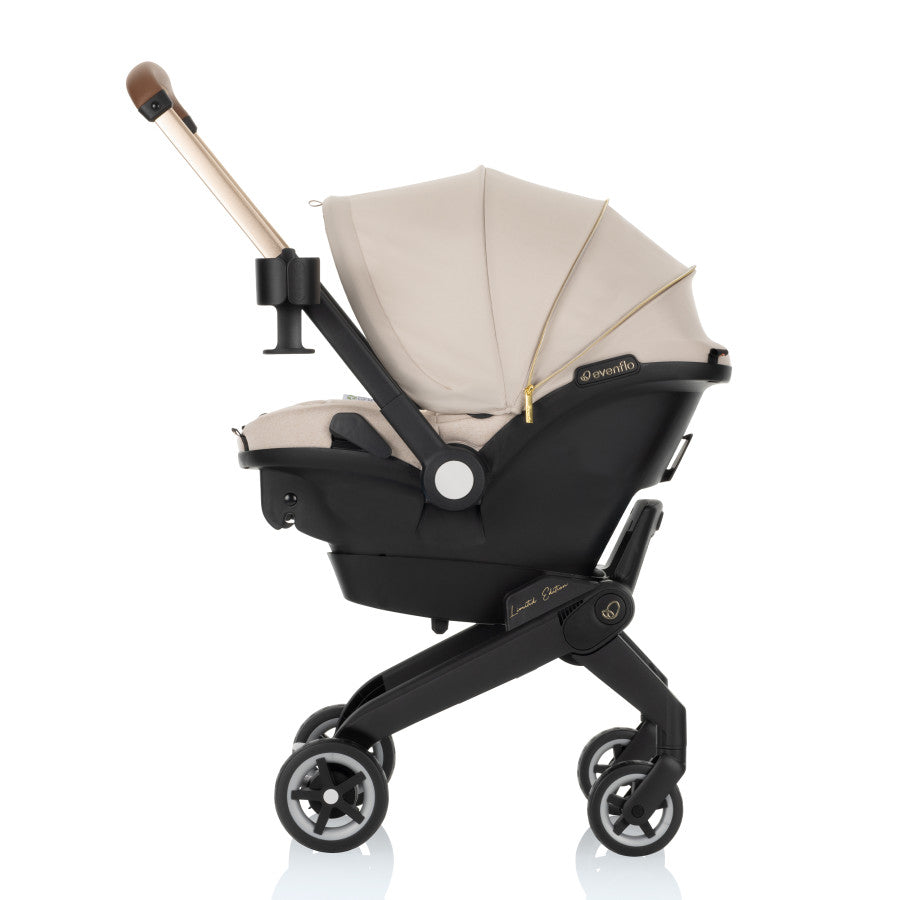 Shyft DualRide Infant Car Seat Stroller Combo SensorSafe Champagne