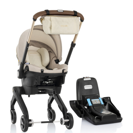 Shyft DualRide Infant Car Seat Stroller Combo SensorSafe Champagne