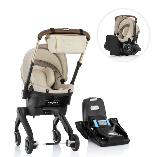 Shyft DualRide Infant Car Seat Stroller Combo SensorSafe Champagne